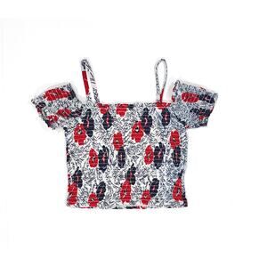 Janie and Jack Girls Floral Smocked Top